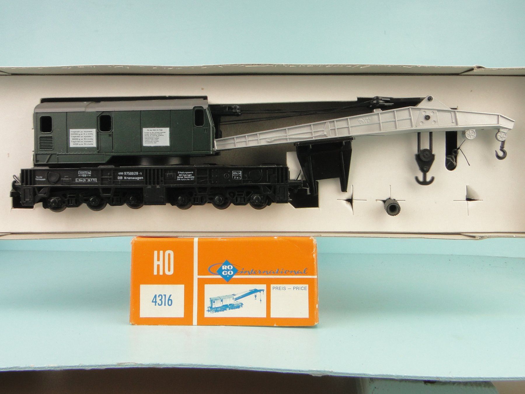 Roco Modellini di ferrovie: Roco 4316 Kran, neuwertig – Usato da Bülach venduto da cann11