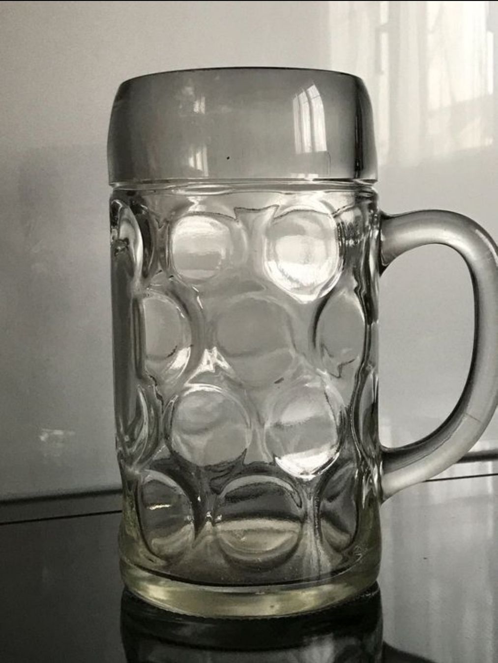 Gläser: BIERKRUG 1 LITER AUS GLAS – Gebraucht aus Buchs AG von Cuescu