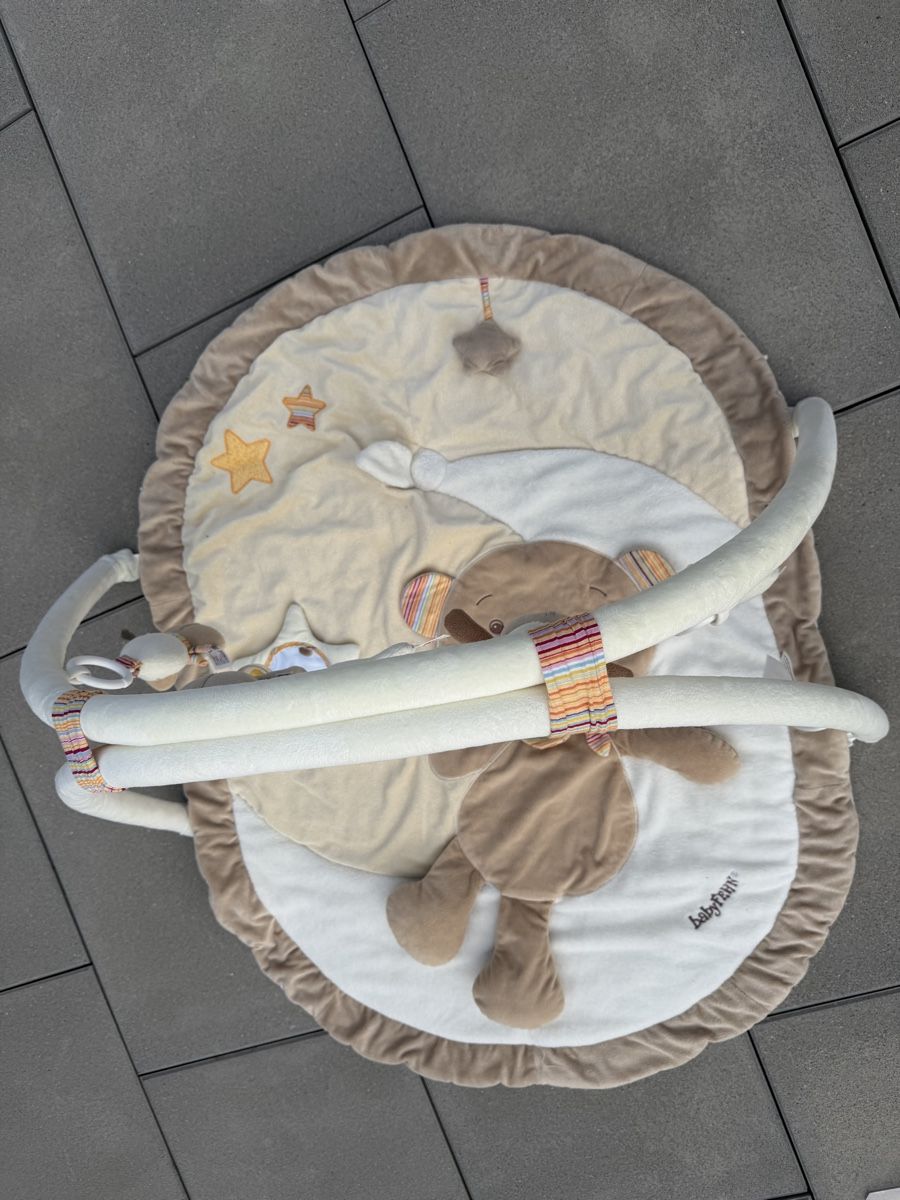 Tiro con l'arco: Spielbogen Fehn mit Krabbeldecke beige – Nuovo (secondo la descrizione) da Vogelsang AG venduto da VirolaSG 2