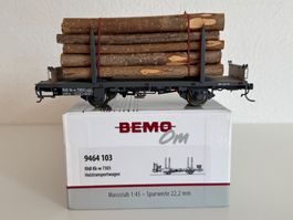 Bemo 0m 9464 1103 RhB Kk-w 7303 Holztransportwagen neu