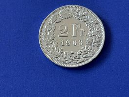 2 Fr. 1963 Sehr vorzüglich