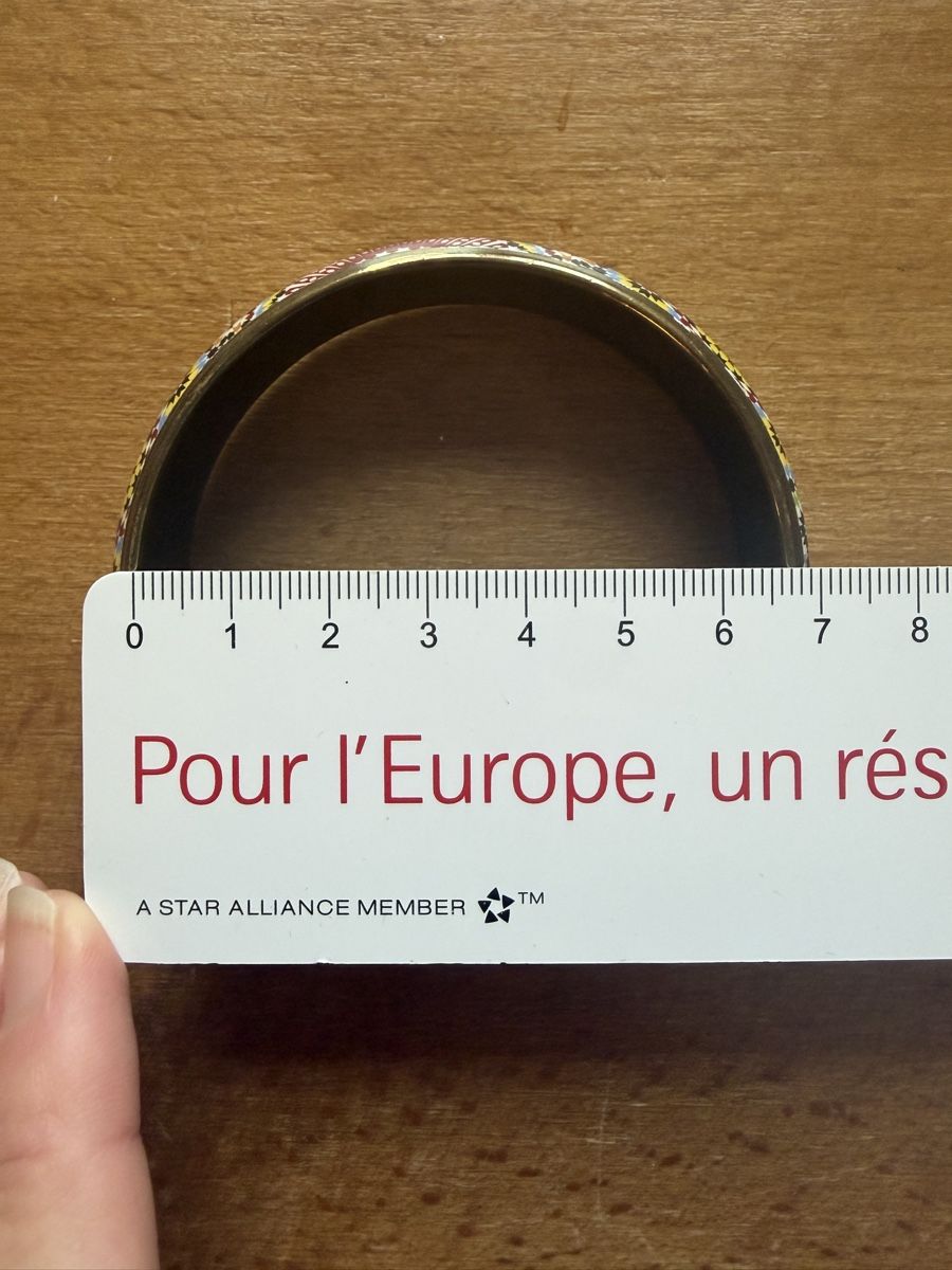 Armbänder & -reifen: Bracelet jonc rigide bangle mosaïque multicolore motifs – Neu (gemäss Beschreibung) aus Lausanne von Stephaniesdressing 7