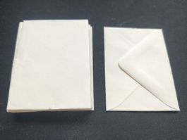 10 Briefumschläge Grösse 5,5x5cm, Couvert weiss klein