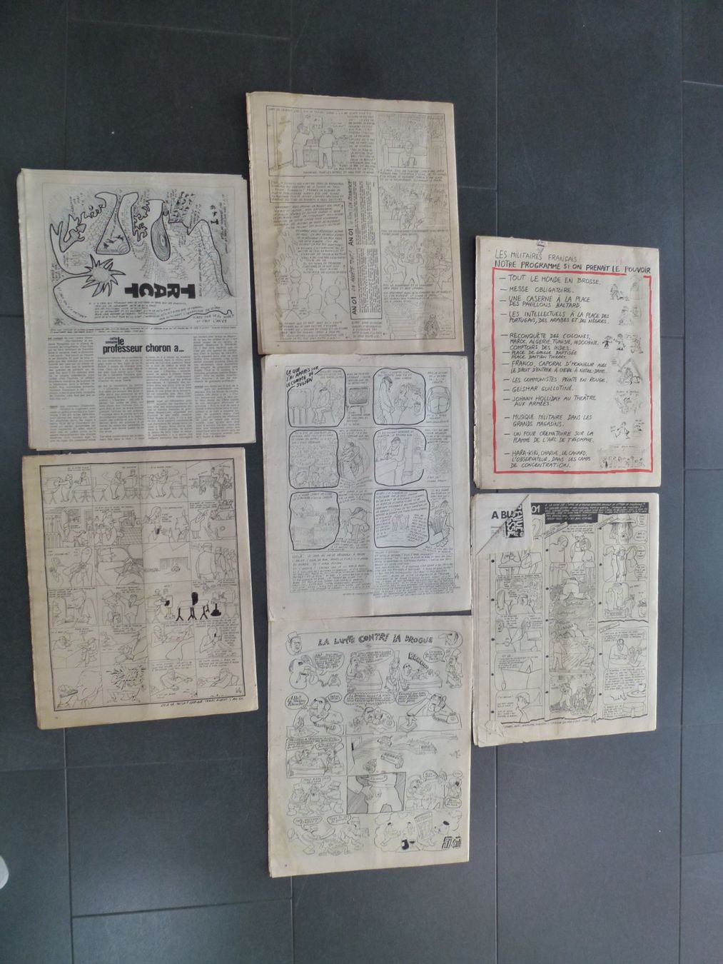 Fumetti: 7 x CHARLIE HEBDO / 1971 SATIRE – Usato da Esslingen venduto da eintagammeer 1