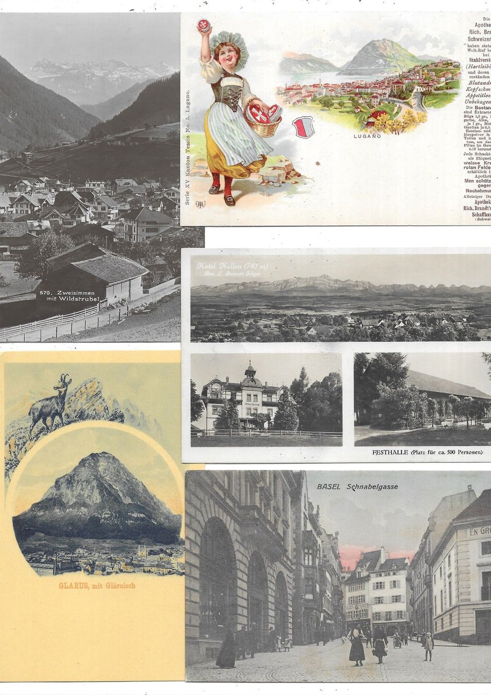Cartoline postali: 1300 Stk kleinformatige Ansichtskarten 1900-1960 (ca.7.5 kg) – Usato da Schocherswil venduto da prinzipal60 7