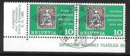 Nr. 429 im Paar Vollstempel S. 599 Nabra Bern 5.9.1965