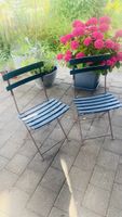 2 Stück Vintage Gartenstühle, Klappstühle für den Garten