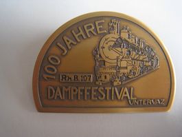 Festabzeichen 100 Jahre, Dampffestival Untervaz