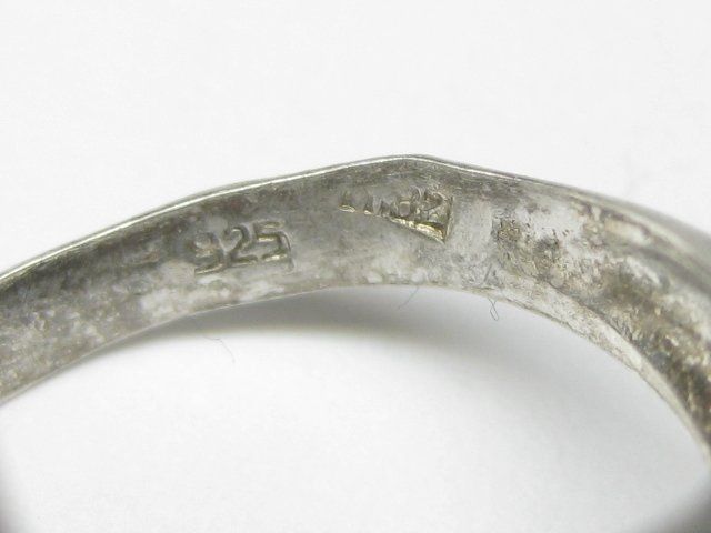 Anelli: Vintage Ring Silber 925 Schlange Emaille blau Gr. 58 – Usato da Ermatingen venduto da Decovin 5