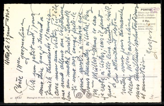 Cartes postales: AK Uster, Kirche und Ortsansicht – D'occasion à Berlin par bartko-reher 1