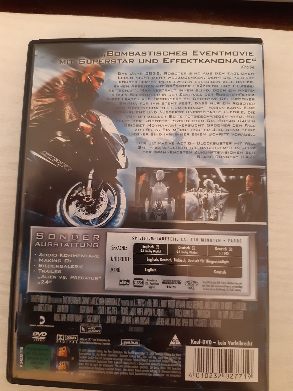 Tutti i DVDs: I Robot mit Will Smith - Sammelporto – Usato da Domat-Ems venduto da nugipuff 1