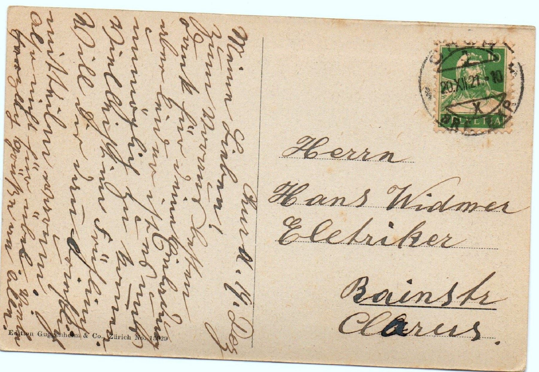 Cartes postales: CHUR Quaderschulhaus – D'occasion à Jona par philajona 1