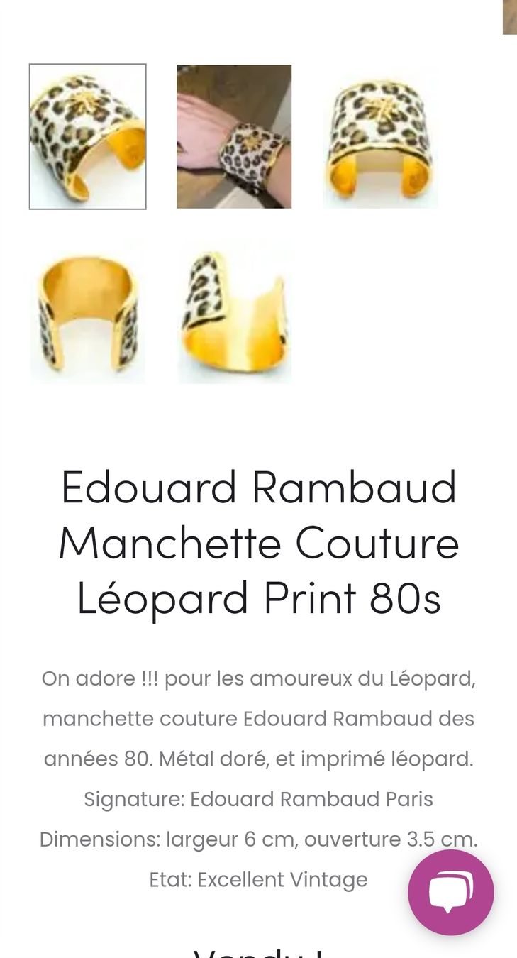 Bracciali & Braccialetti: Bijoux vintage, manchette signée – Usato da Vevey venduto da lba_dd82 4