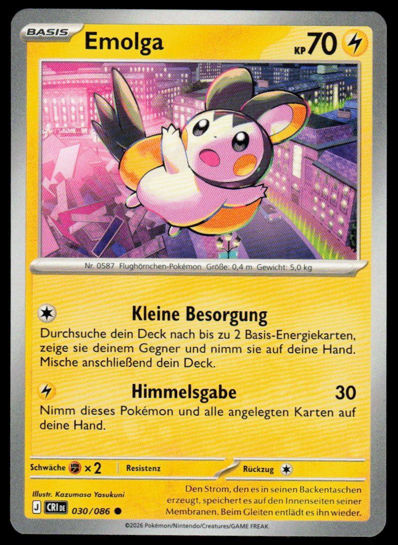 Pokémon Carte collezionabili: Pokemon Emolga 030/086 – Usato da Herisau venduto da Pokemon2025