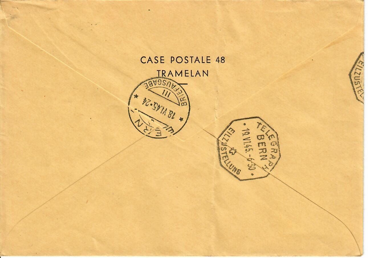 Tous les timbres: Express an Dr. Eugène Péquignot Bundeshaus Bern - Telegraph – D'occasion à Hochdorf par Ziegel-16 1