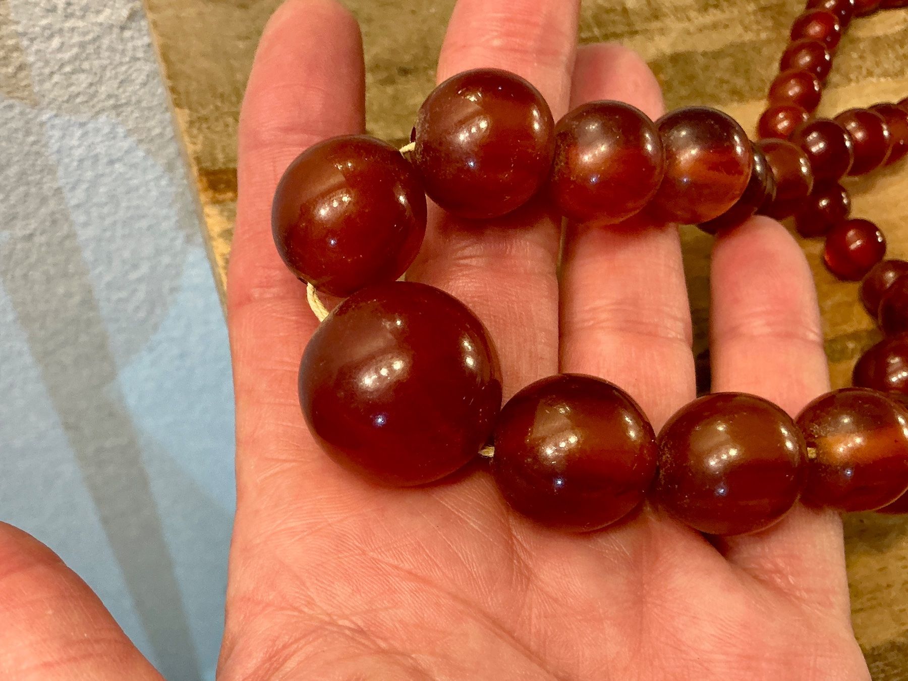 Catenine: ANTIKES XL COLLIER BAKELIT 30-40-ER, 75 GR – Usato da Biglen venduto da Limarkt 7