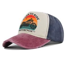 Born to Ride Baseball Cap - Motorcycle Vintage —> NEU!