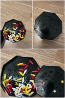 Solospiel Steckspiel achteckig schwarz gebrauchter Zustand