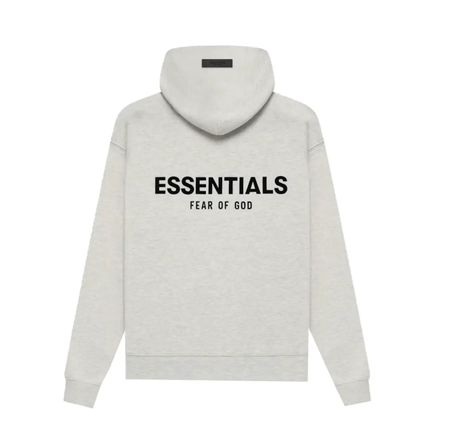 Essentials Fear of God Hoodie Light Oatmeal - L