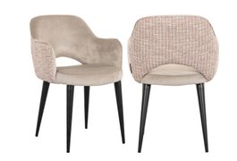 RICHMOND INTERIORS*Dining chair Giovanna trendy rose / khaki