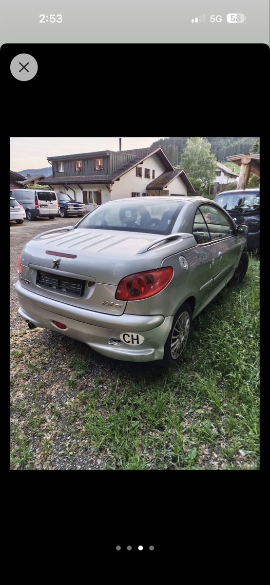 Peugeot Autos: Peugeot 206cc – Défectueux à Richterswil par sel_fm92 1