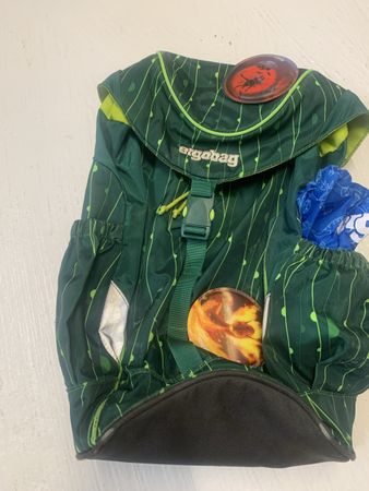 Ergobag mini inkl Kletties & Regenschutz, Grün, Top Zustand!