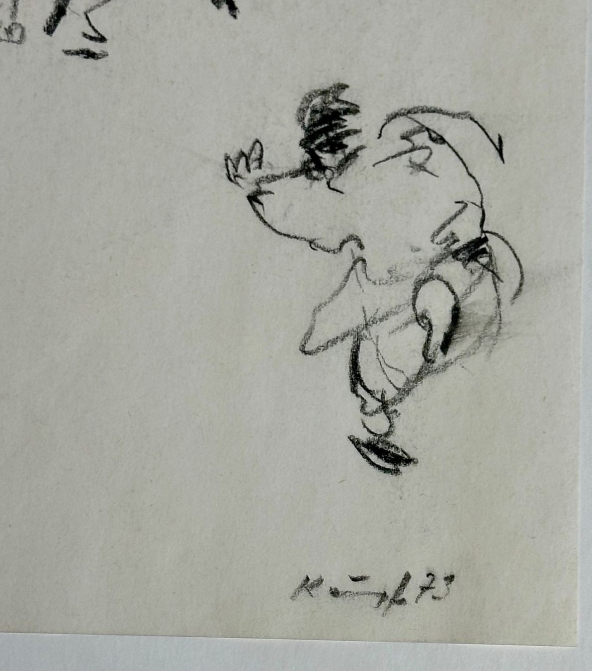 Dipinti: Max KÄMPF (1912-1982) - Original-Kohlestiftzeichnung – Usato da Muhen venduto da Manuelab91 2