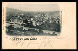 AK Olten, Panoramablick vom Berg gesehen