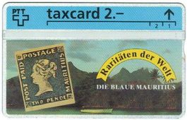 Taxcard 302L_41830 Blaue Mauritius