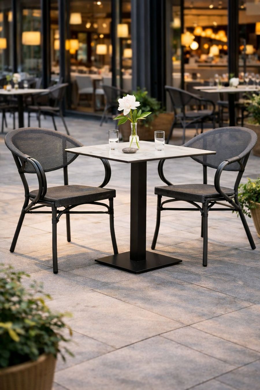Sedie: Technorattanstuhl für Terrasse, Café oder Restaurant – Nuovo e nell'imballaggio originale da Ziegelbrücke venduto da ProfiGastro