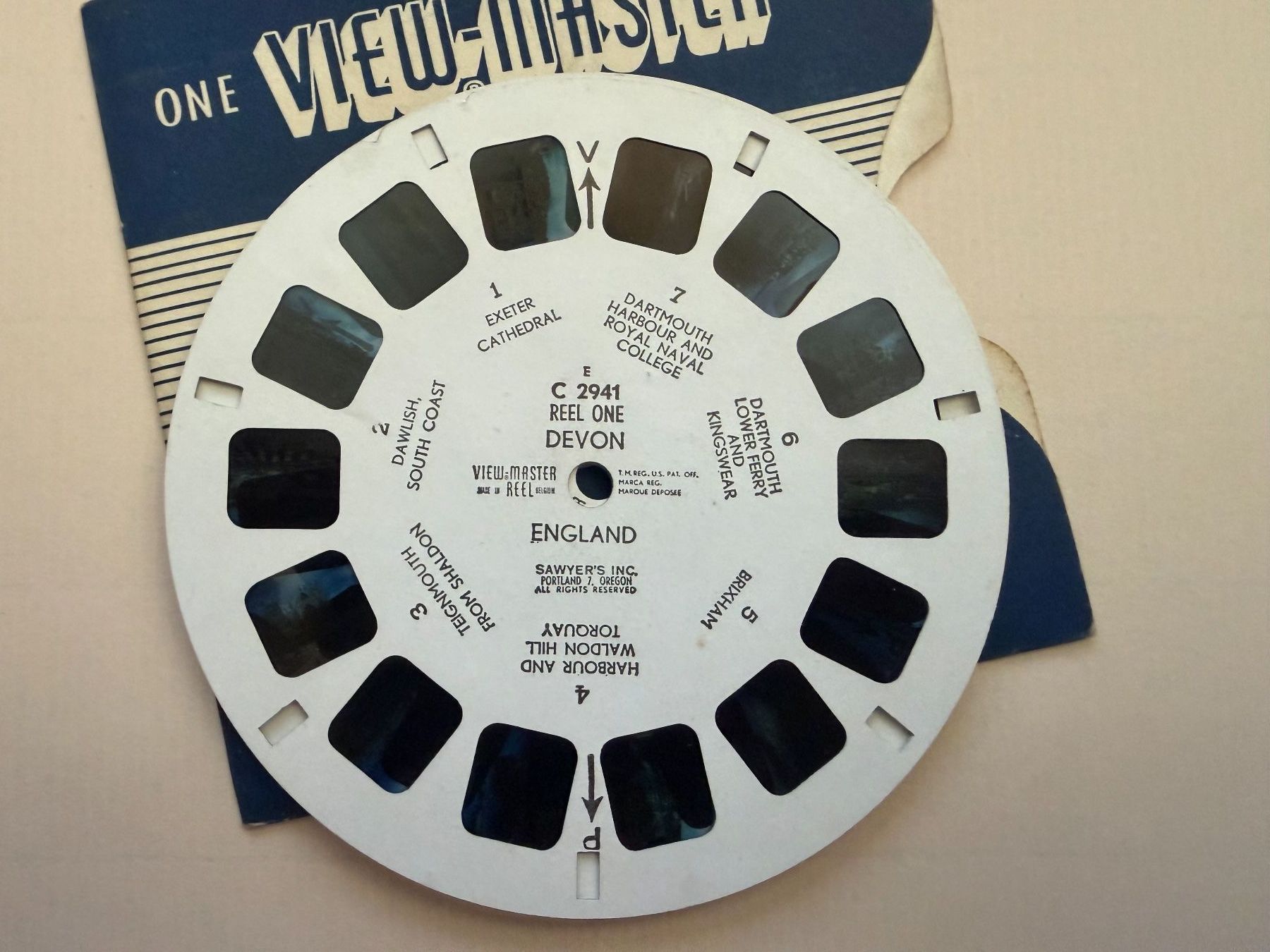 View-master Spielzeuge: View-Master 3D: Nr. C-294 DEVON England  (3 Scheiben) – Gebraucht aus Tegerfelden von siebenmacky 1