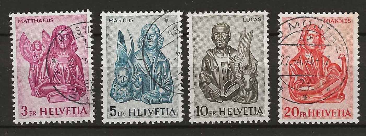 Tutti i francobolli: CH381 - Evangélistes obl. – Usato da Trélex venduto da Phil_Albert