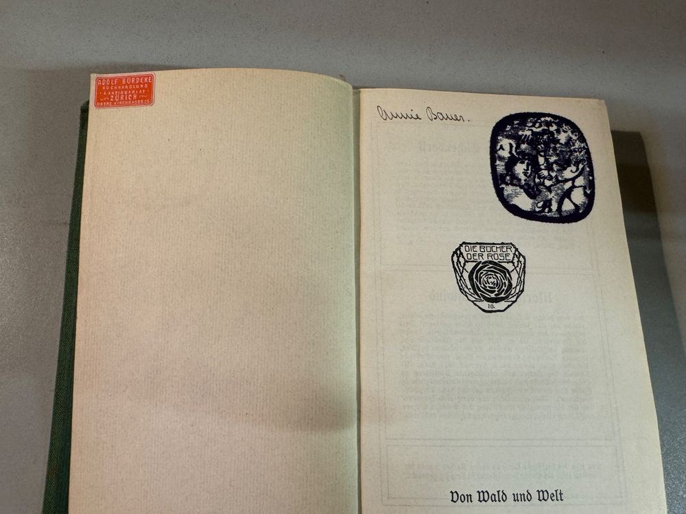 Livres: Antikes Buch "Von Wald und Welt" – D'occasion à Erstfeld par Uhu1980 1