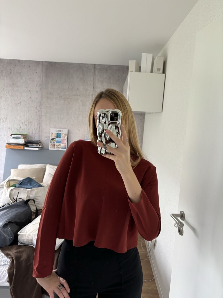 Zara Top: Pull bordeaux Zara taille S – Usato da Zürich venduto da mps_9cp7 6
