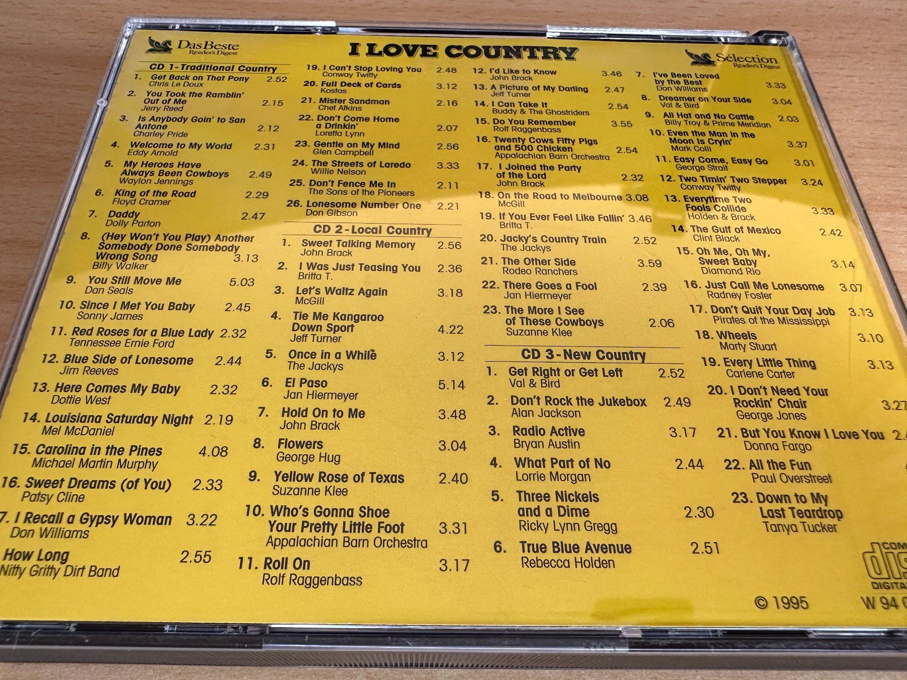 CD: Various – I Love Country - 3 CD – Usato da Rikon im Tösstal venduto da Alpenmutz 1