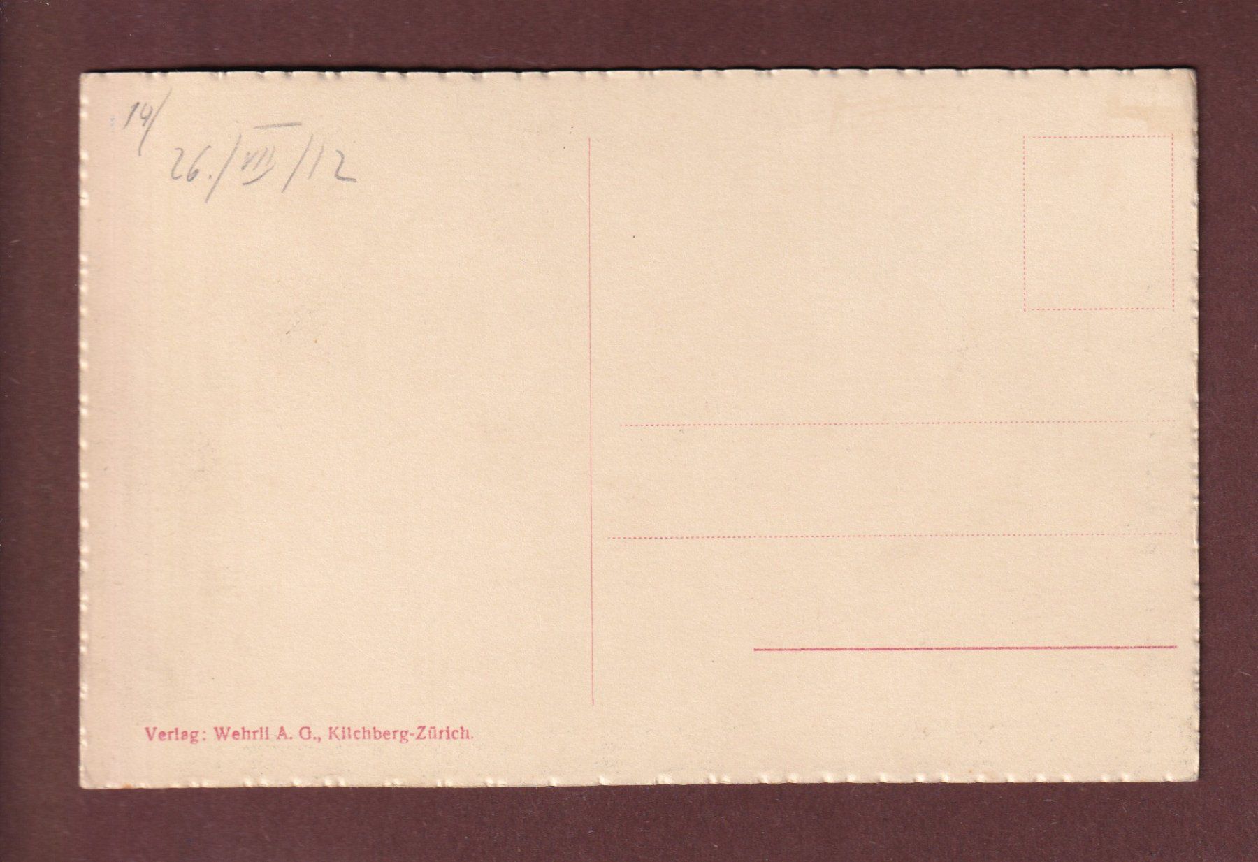 Ansichtskarten: FUORCLA SURLEJ - 1912 – Gebraucht aus Pully von nicecards-shop 1