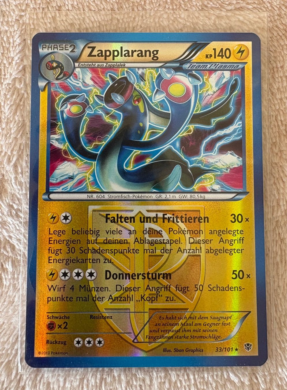 Pokémon Carte collezionabili: zapplarang 33/101 Reverse Holo/Plasmablaster/BOOSTERFRISH/DE – Nuovo (secondo la descrizione) da Petit-lancy venduto da Jototti