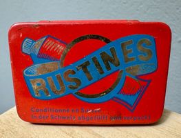 RUSTINES alte Flickzeug Blechdose Velo