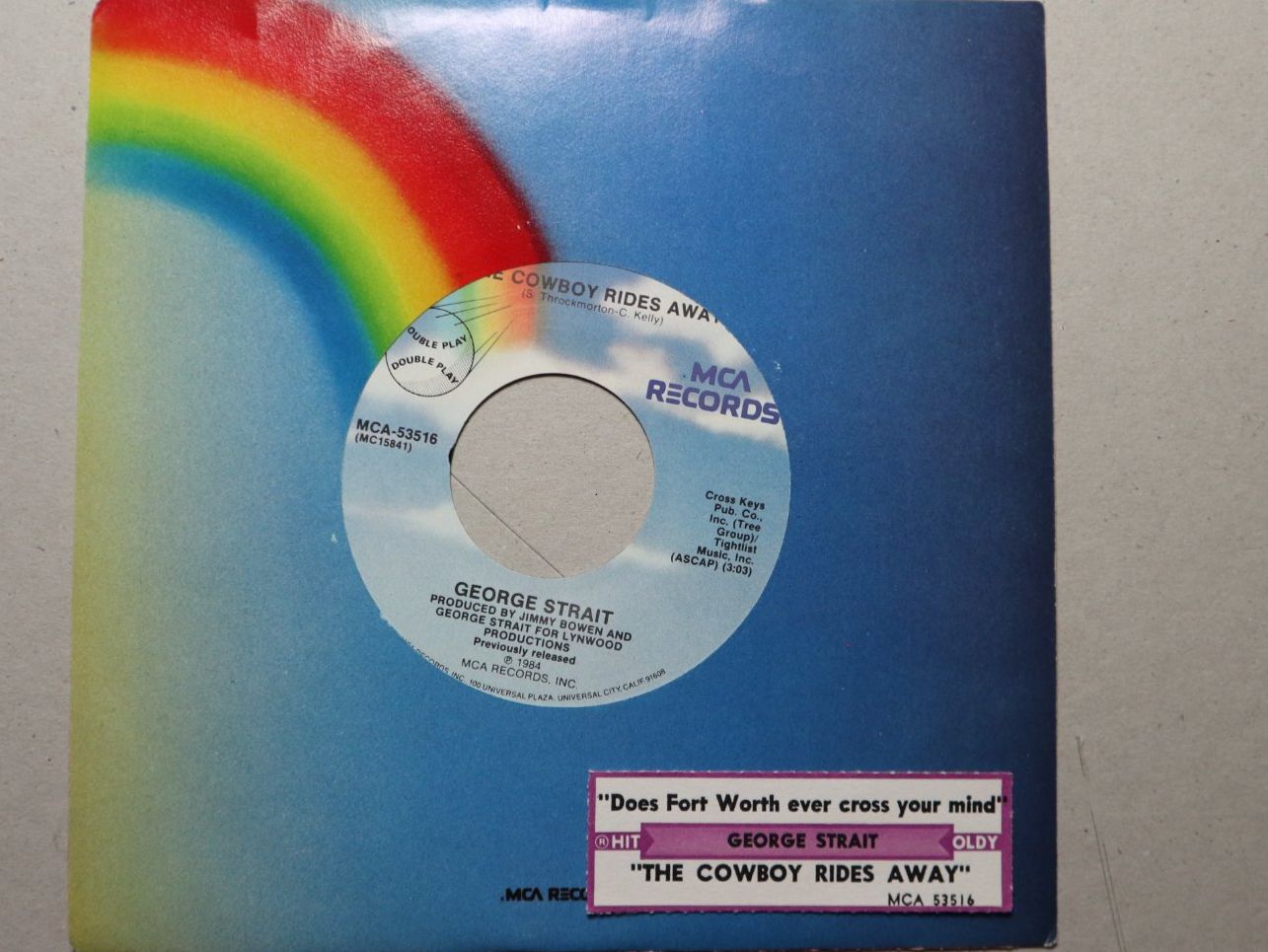 Schallplatten: Vinyl Single George Strait Does Fort Worth ever Cros Jukebox – Gebraucht aus Eschenbach SG von Astalavista