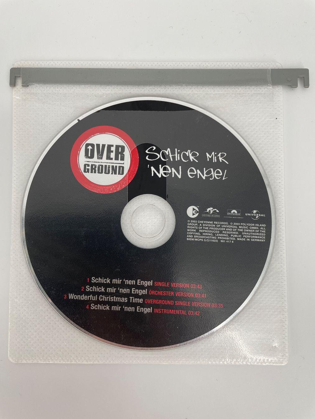 CDs: Overground - Schick mir 'nen Engel CD – Gebraucht aus Auenstein von moin.