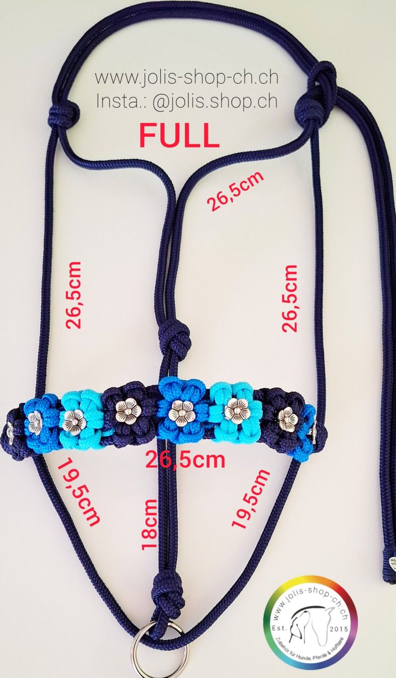 Briglie & Cavezze: Knotenhalfter mit Ring "Flowerpower" von Jolis-Shop – Nuovo e nell'imballaggio originale da Ueken venduto da jolis-shop 3