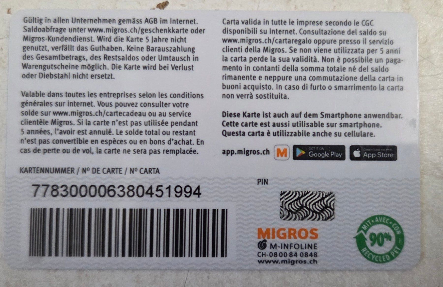 Cartoline: M Geschenkkartes sintegrA – Usato da Gossau SG venduto da oreliefredy 1