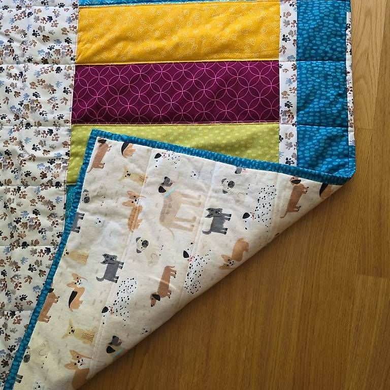 Coperte: Couverture en Patchwork - Artisanat Suisse,100x100 – Usato da Orbe venduto da Adaline.64 2