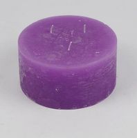 3-Docht Kerze 7.5x15cm Raureif Pink