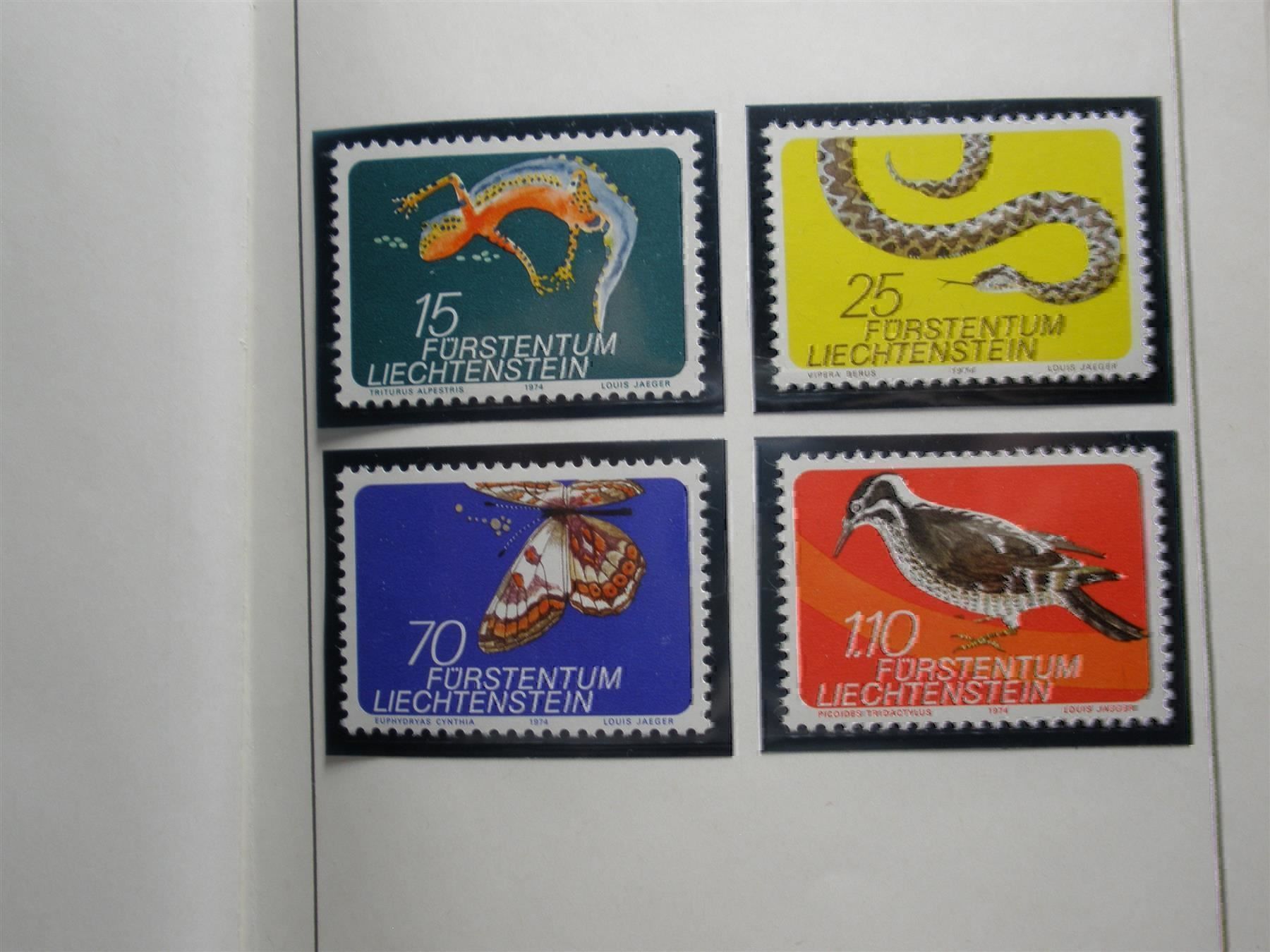 Tutti i francobolli: 1974 **/ET  FL,536,538-556 – Nuovo (secondo la descrizione) da Buchs SG venduto da Tigeradler 6
