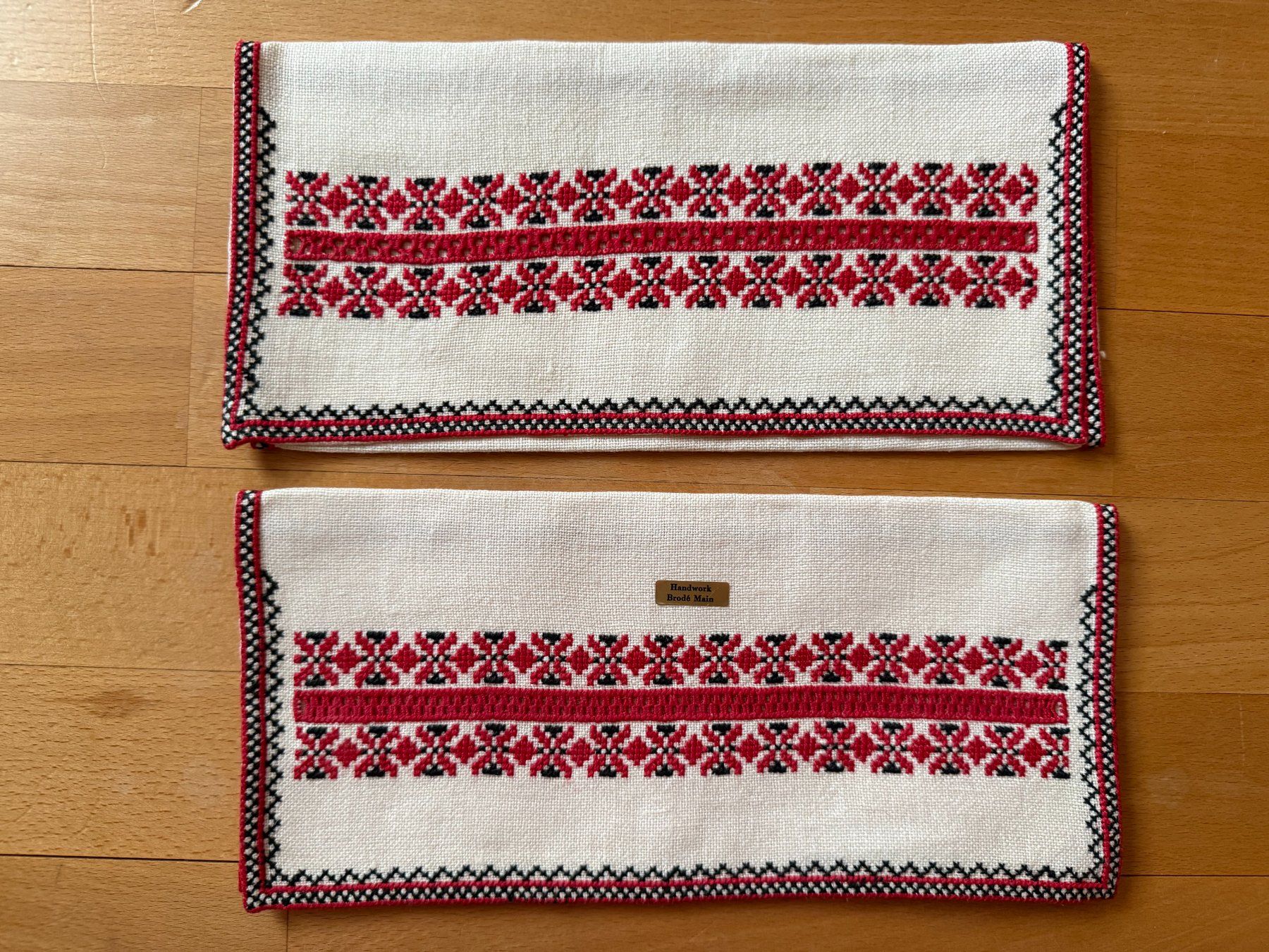 Tovaglioli: 2 Stück  Serviettentasche Leinen Handarbeit – Usato da Subingen venduto da ArtBead