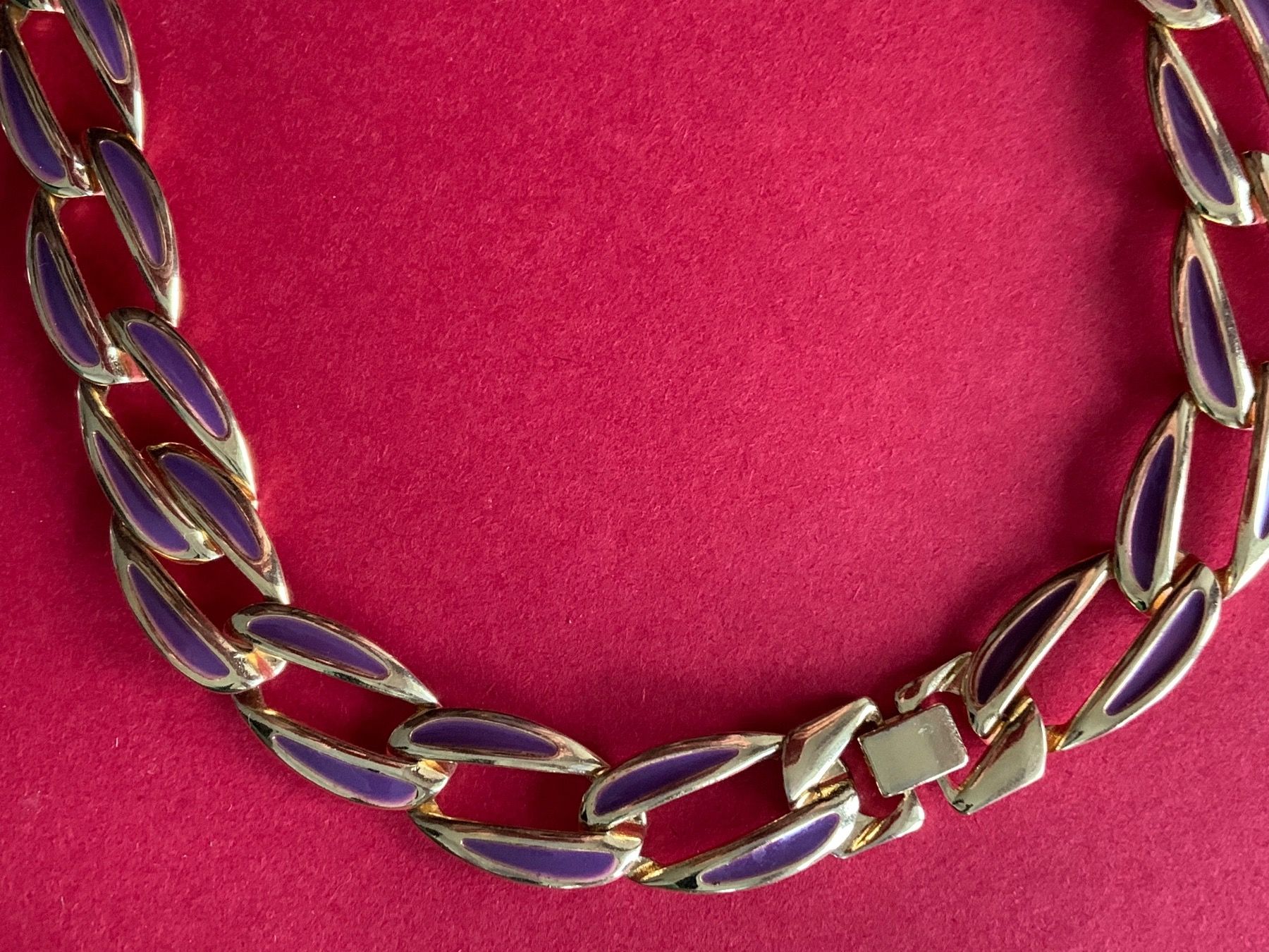 Ketten: Goldkette lila emailliert (42 cm) – Gebraucht aus Dittingen von Bellevista 4