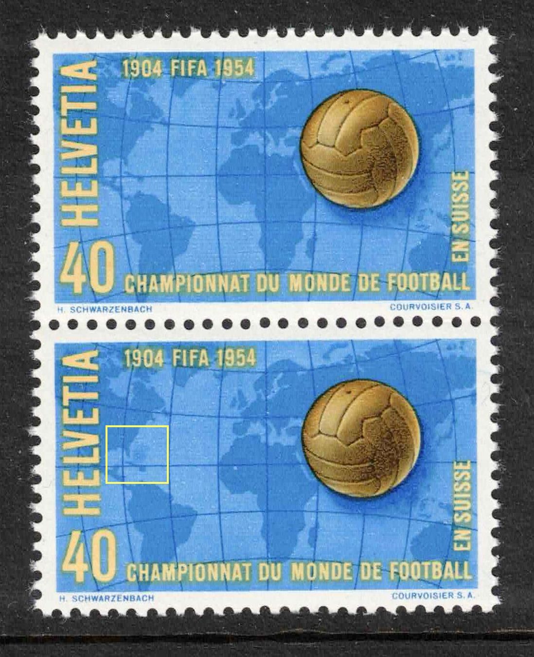Alle Briefmarken: 1954 Abart "Schatten über Cuba"  319.1.09 ** – Neu (gemäss Beschreibung) aus Nuglar von Stamp88