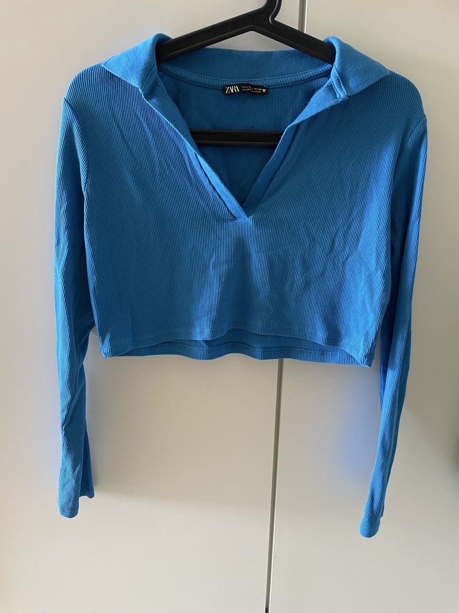 Zara Top: Top Zara bleu électrique, taille l – Nuovo (secondo la descrizione) da Pully venduto da kaba07 2