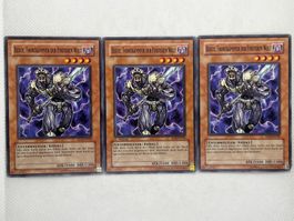Yu-Gi-Oh! 3x Karte: Beiige, Frontkämpfer der Finsteren Welt